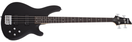 Schecter DIAMOND SERIES C-4 Deluxe Satin Black 4-String Electric Bass Guitar 2023